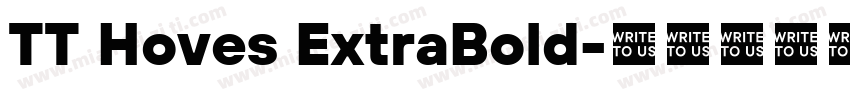 TT Hoves ExtraBold字体转换